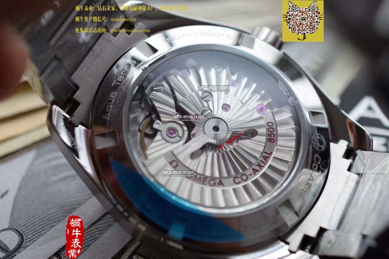   KW厂欧米茄海马系列231.10.42.21.01.001黑面绿字231.10.42.21.01.001男表 / M136