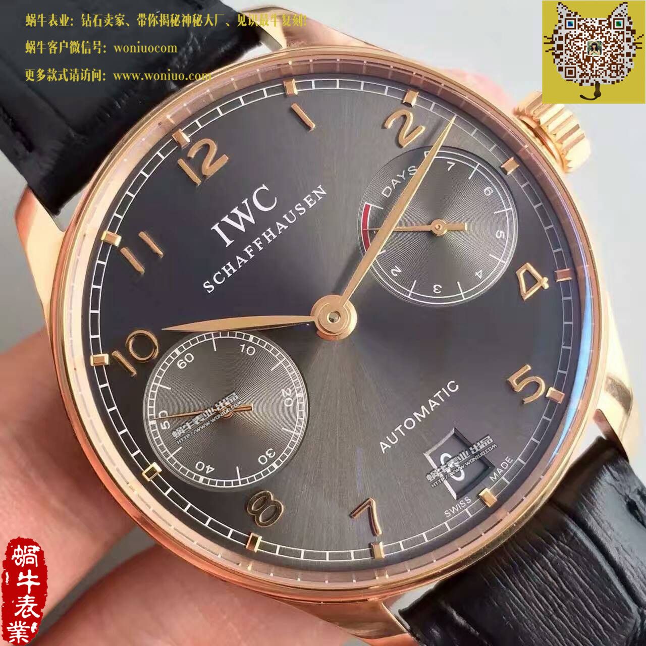   ZF厂销量神器  万国葡萄牙系列《万国七日链》IW500702腕表 / WG229