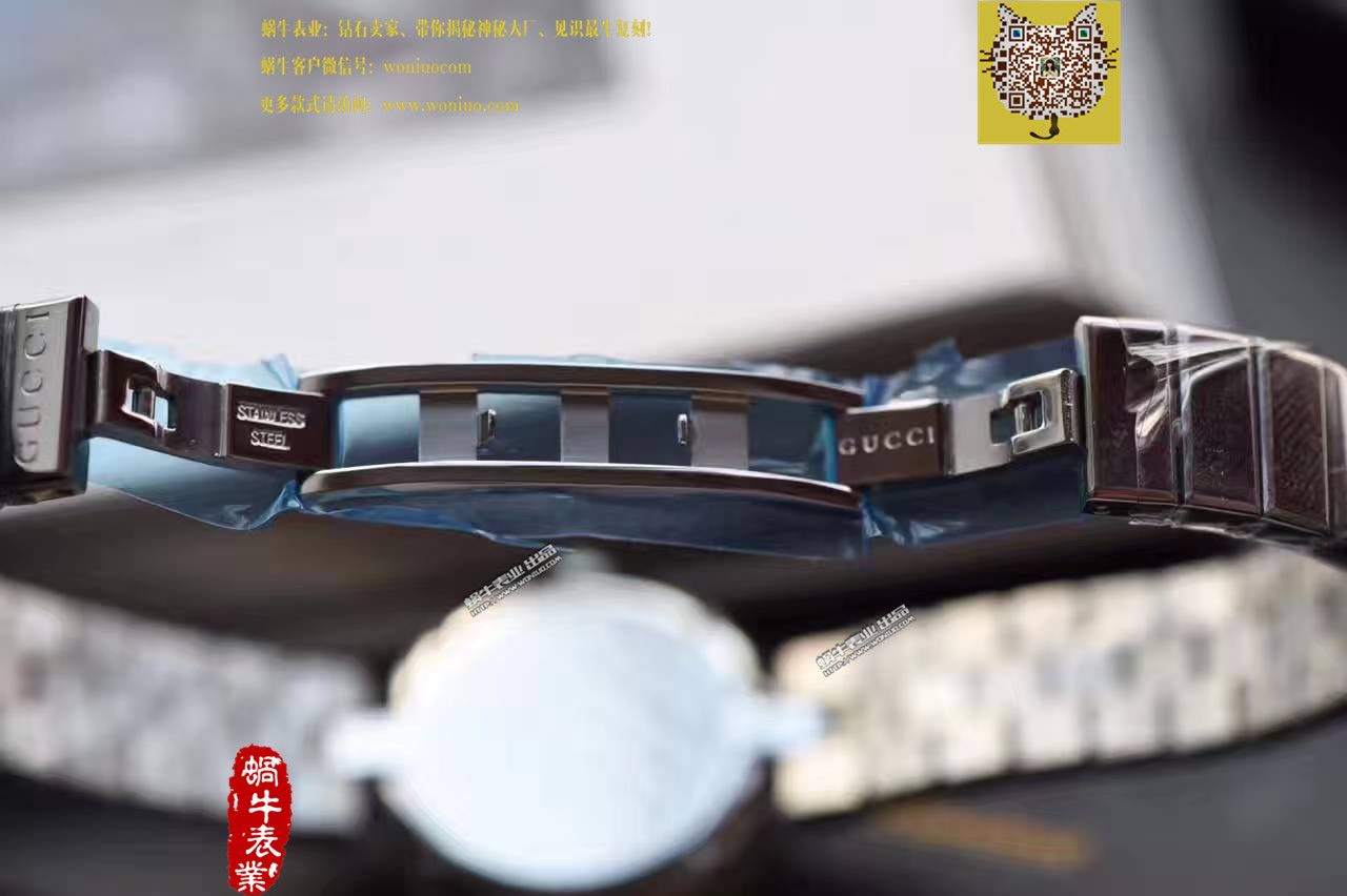   正品原单  爆款GUCCI广告主打款精钢石英女表 / GUC01