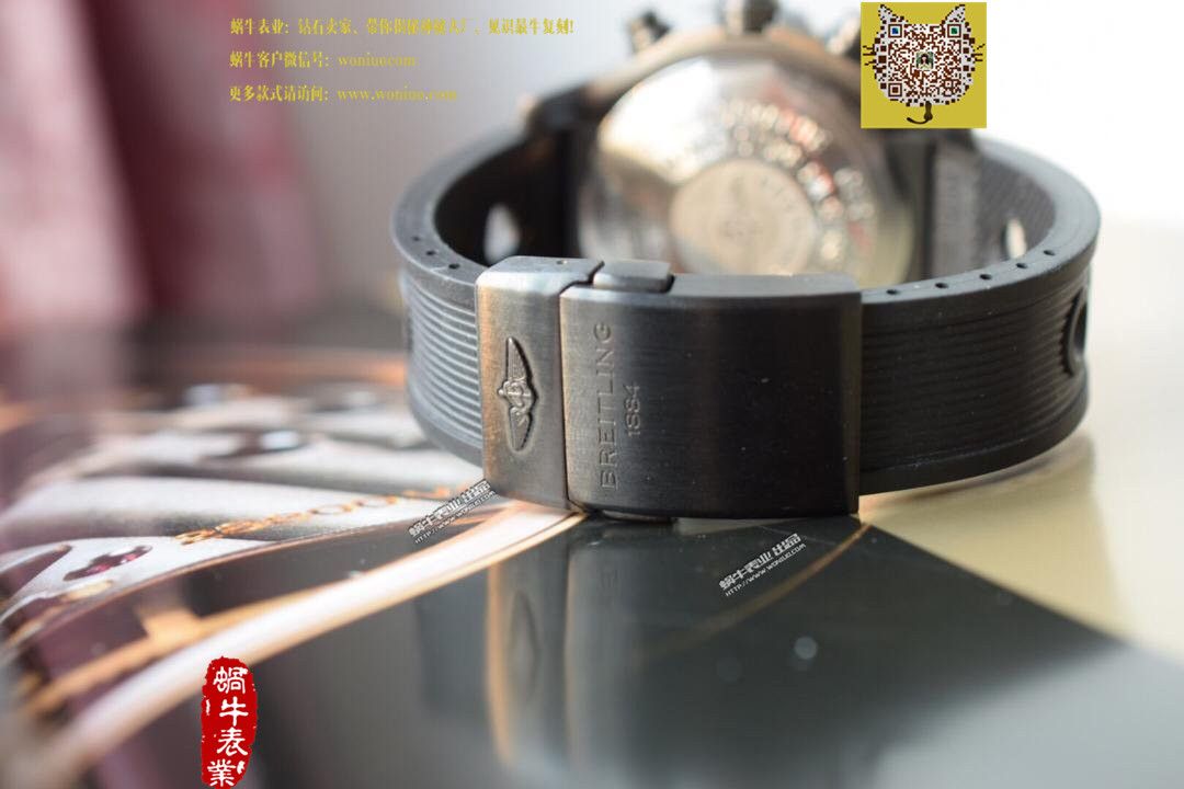 实物图鉴赏  NOOB厂之百年灵复仇者系列黑钢表壳黑面表盘橡胶表带腕表 / BL015.0   实物图鉴赏  NOOB厂之百年灵复仇者系列黑钢表壳黑面表盘橡胶表带腕表 / BL015.0