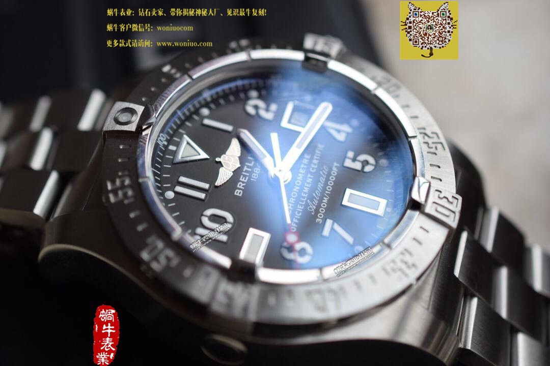   实物图鉴赏  百年灵海狼手表 《定制版搭配原装瑞士ETA2836机芯》 / BL031
