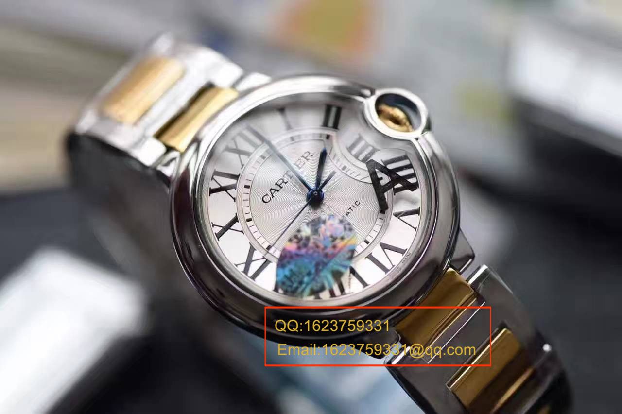   视频测评V6厂卡地亚中号蓝气球36毫米系列W2BB0012女士腕表 / K095