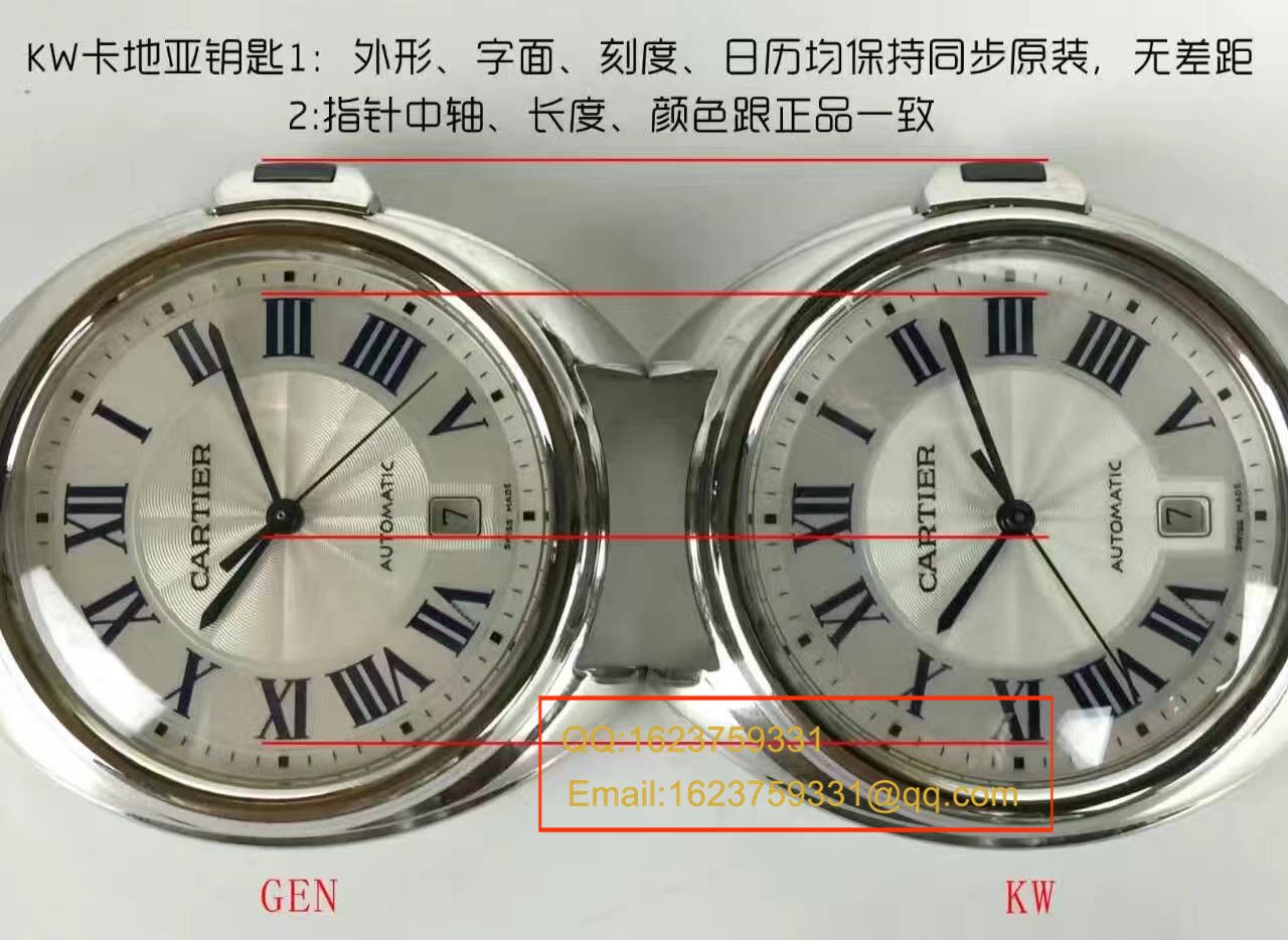   视频测评KW厂高卡地亚钥匙系列 WSCL0006女装35毫米手表 / KAI005