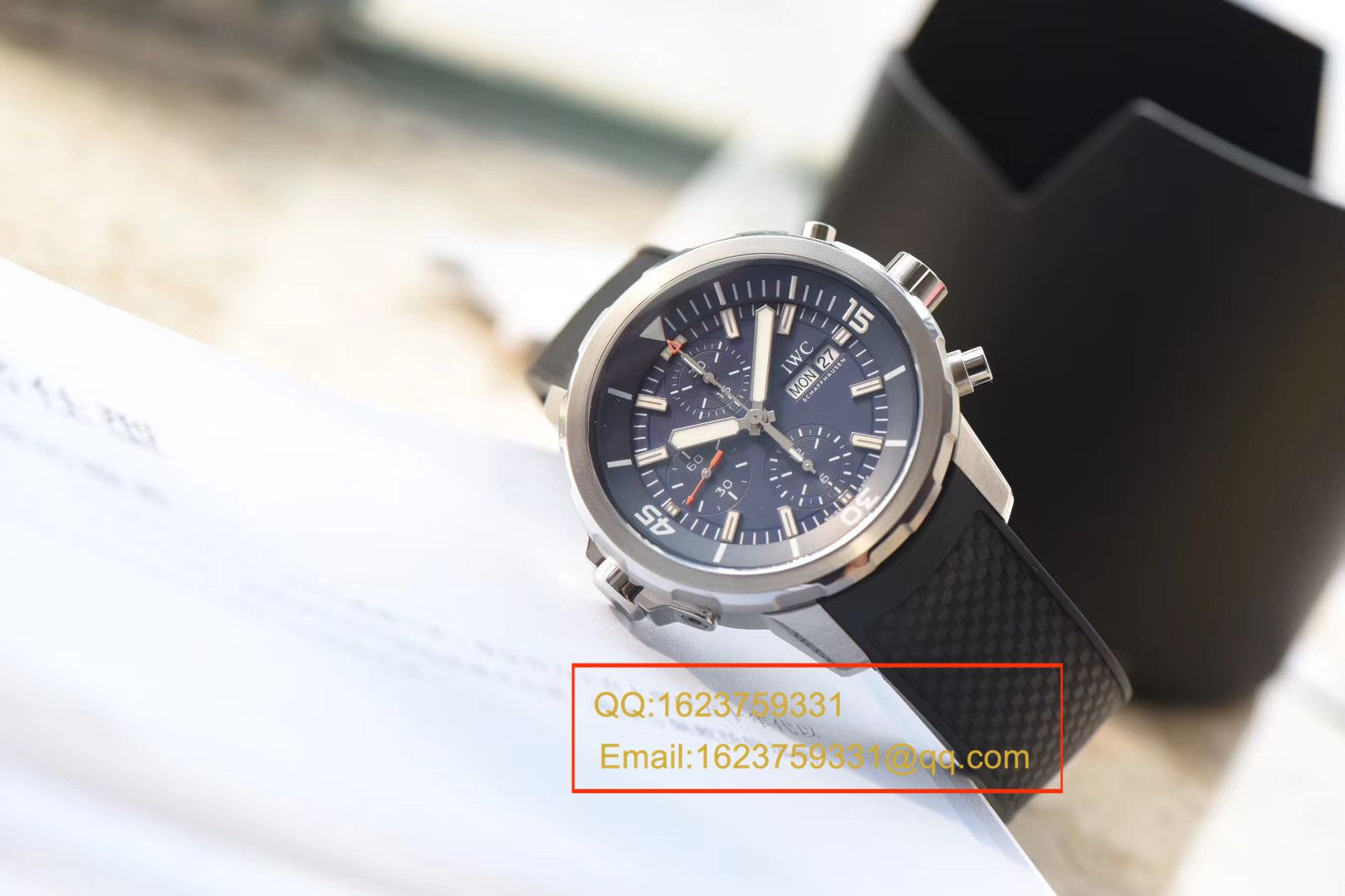   视频测评V6厂万国海洋时计系列IW376805蓝面腕表 / WGBD307