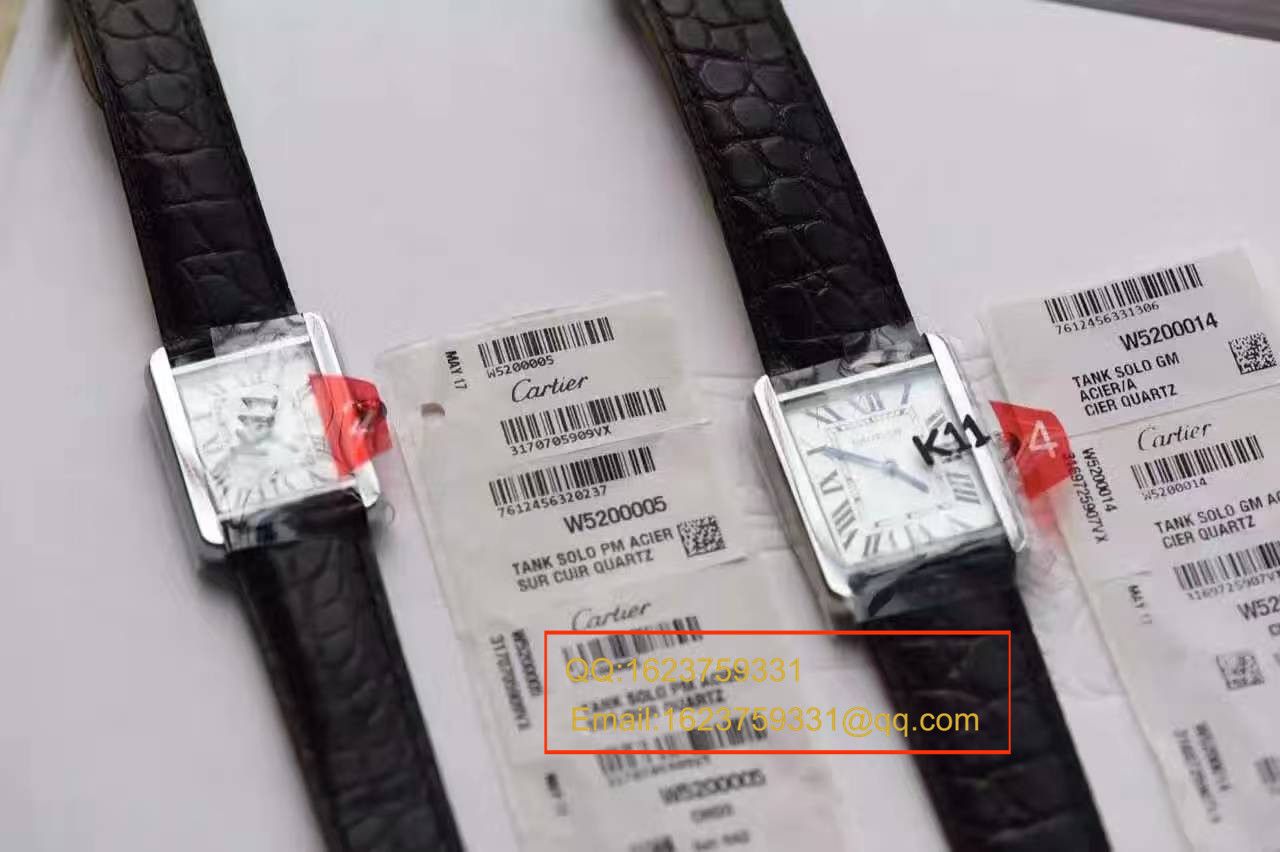   视频测评K11  卡地亚坦克solo最高版本女装腕表中号W5200003小号W5200005可选   / KAD007A