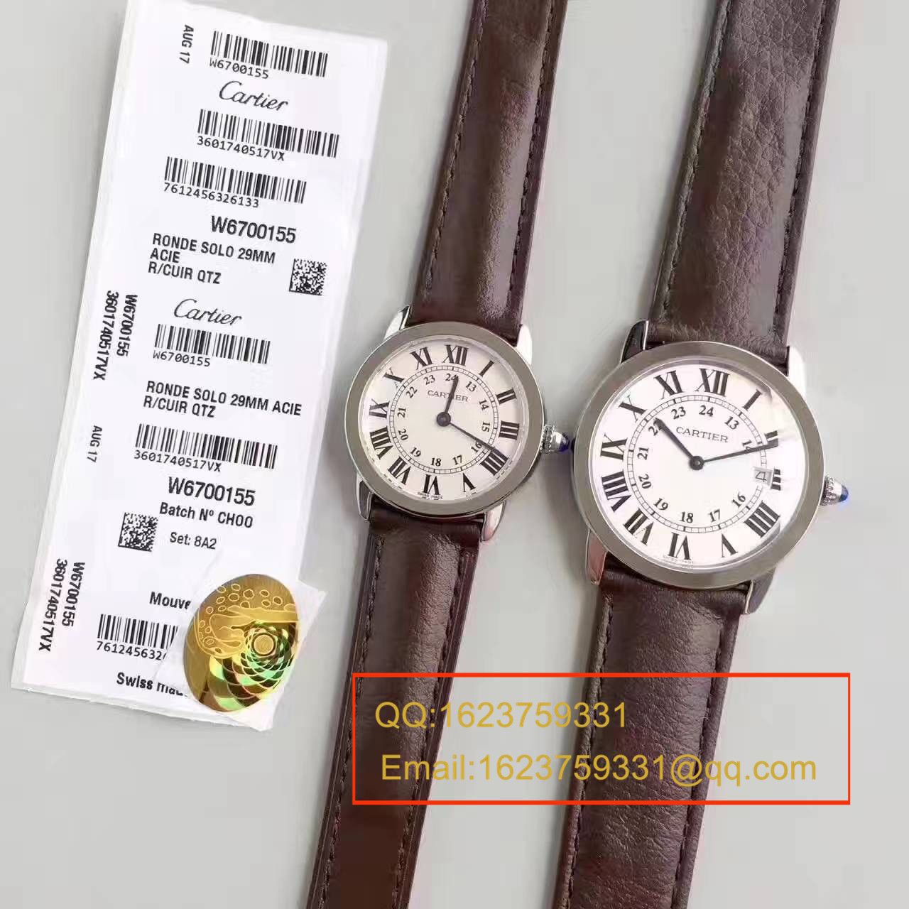   K11厂正品开模  卡地亚RONDE DE CARTIER伦敦SOLO系列W6700155、W6700255女士石英腕表 / KAD078