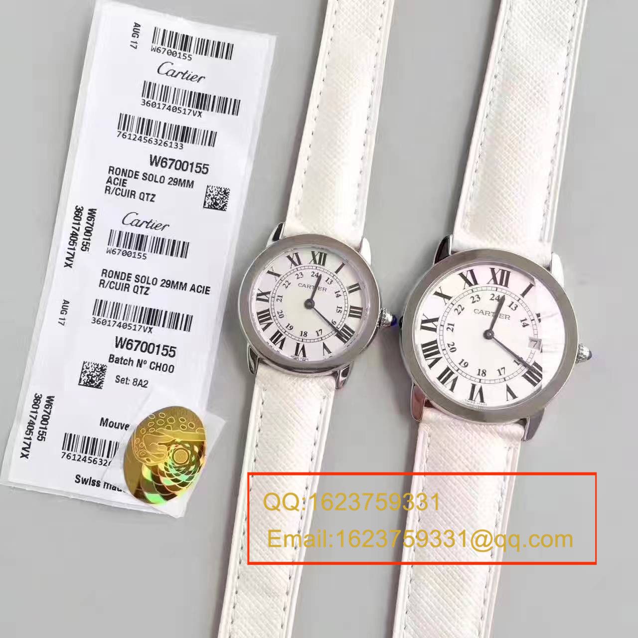   K11厂正品开模  卡地亚RONDE DE CARTIER伦敦SOLO系列W6700155、W6700255女士石英腕表 / KAD078