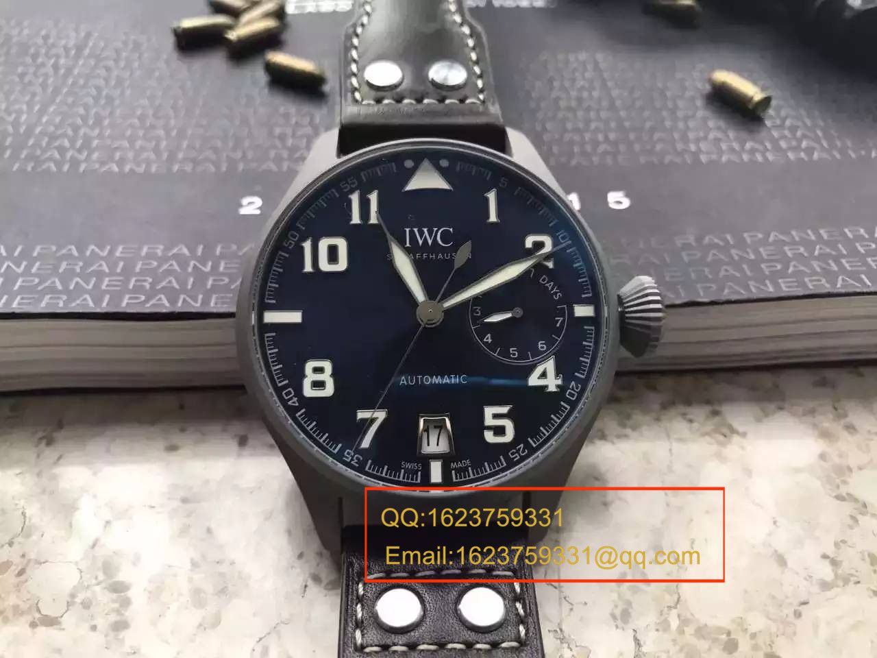   视频测评  YL厂之万国大型飞行员特别版喷砂精钢壳套蓝面男表 / WG258