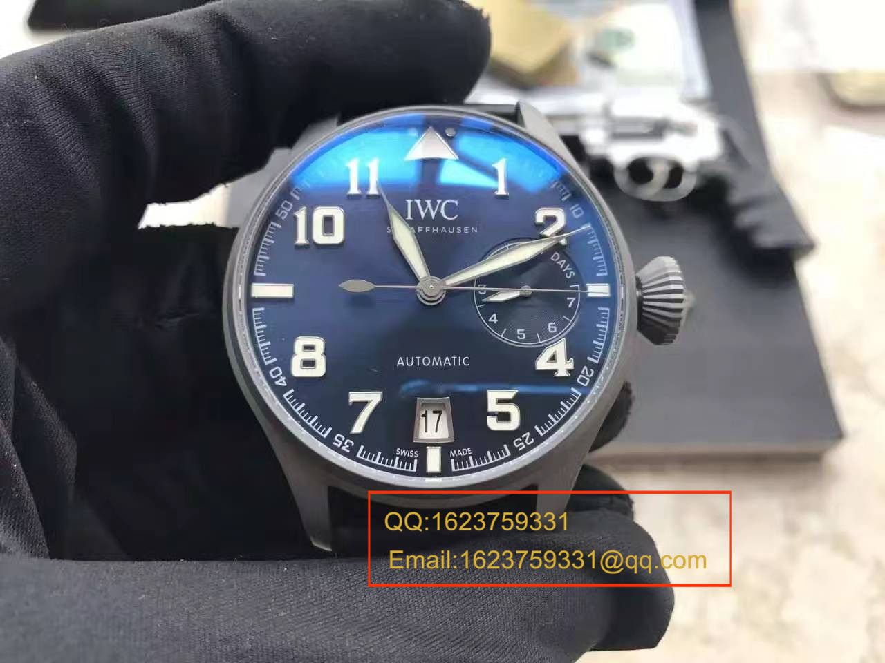   视频测评  YL厂之万国大型飞行员特别版喷砂精钢壳套蓝面男表 / WG258