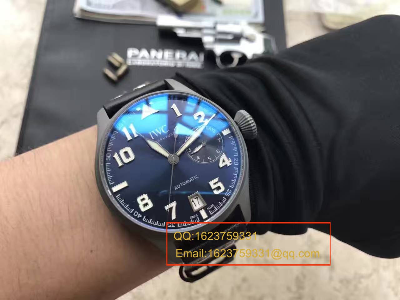   视频测评  YL厂之万国大型飞行员特别版喷砂精钢壳套蓝面男表 / WG258