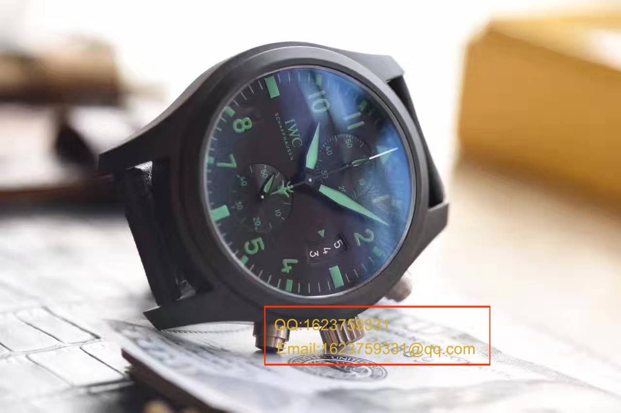   HBBV6厂万国飞行员系列TOP GUN海军陆战队专用IW388003绿面特别版腕表 / WG080