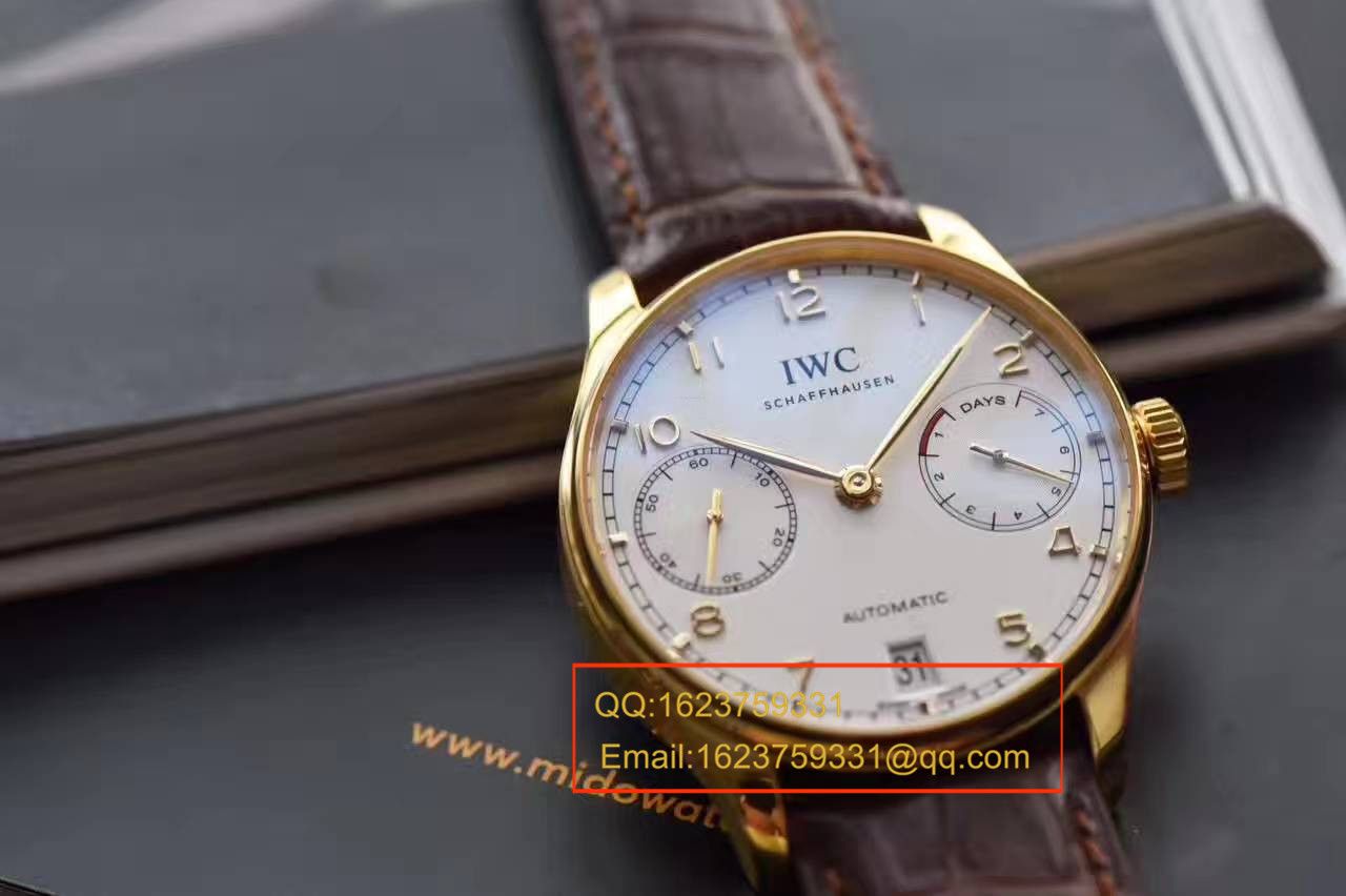   ZF  万国葡萄牙七天系列黄金版葡七IW500101腕表 / WG242