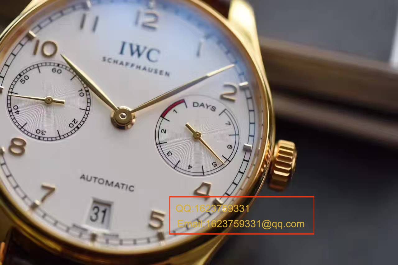   ZF  万国葡萄牙七天系列黄金版葡七IW500101腕表 / WG242