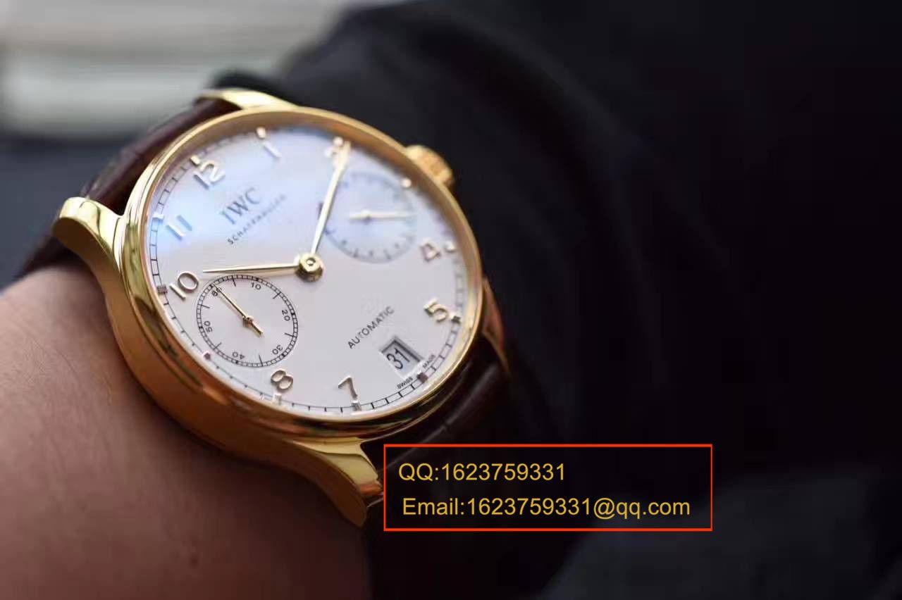   ZF  万国葡萄牙七天系列黄金版葡七IW500101腕表 / WG242