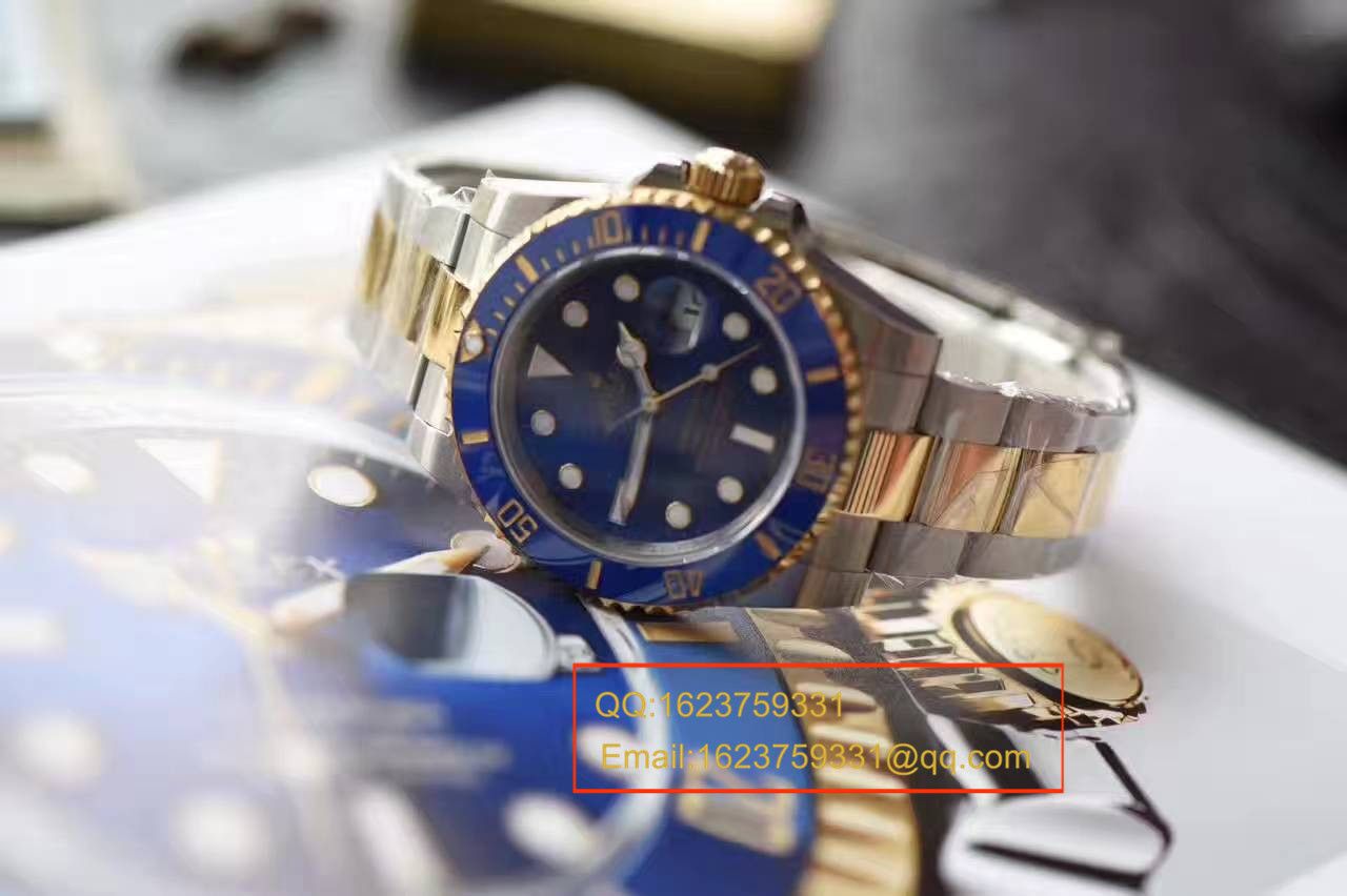   视频测评JF厂劳力士潜航者型系列116613LB-97203间金蓝金水鬼腕表 / RBG157