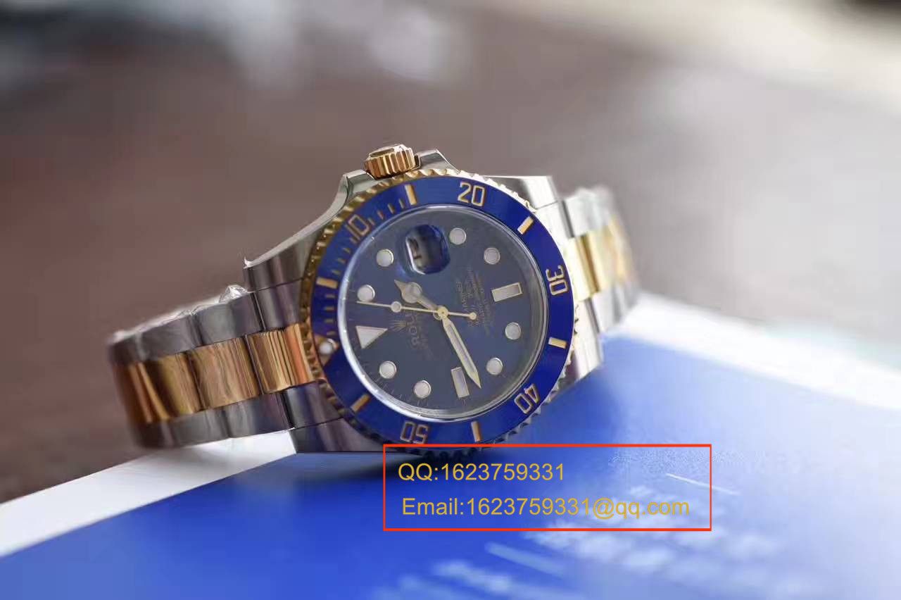   视频测评JF厂劳力士潜航者型系列116613LB-97203间金蓝金水鬼腕表 / RBG157
