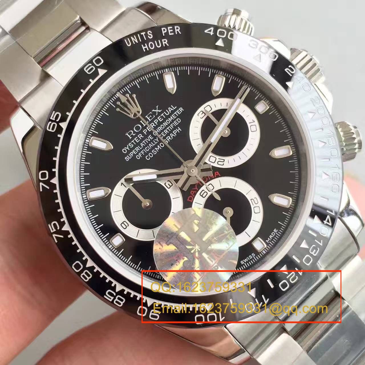   JF厂劳力士宇宙计型迪通拿系列116500LN-78590黑盘机械手表 / RBD015