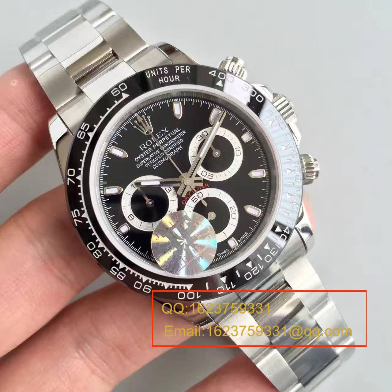   JF厂劳力士宇宙计型迪通拿系列116500LN-78590黑盘机械手表 / RBD015