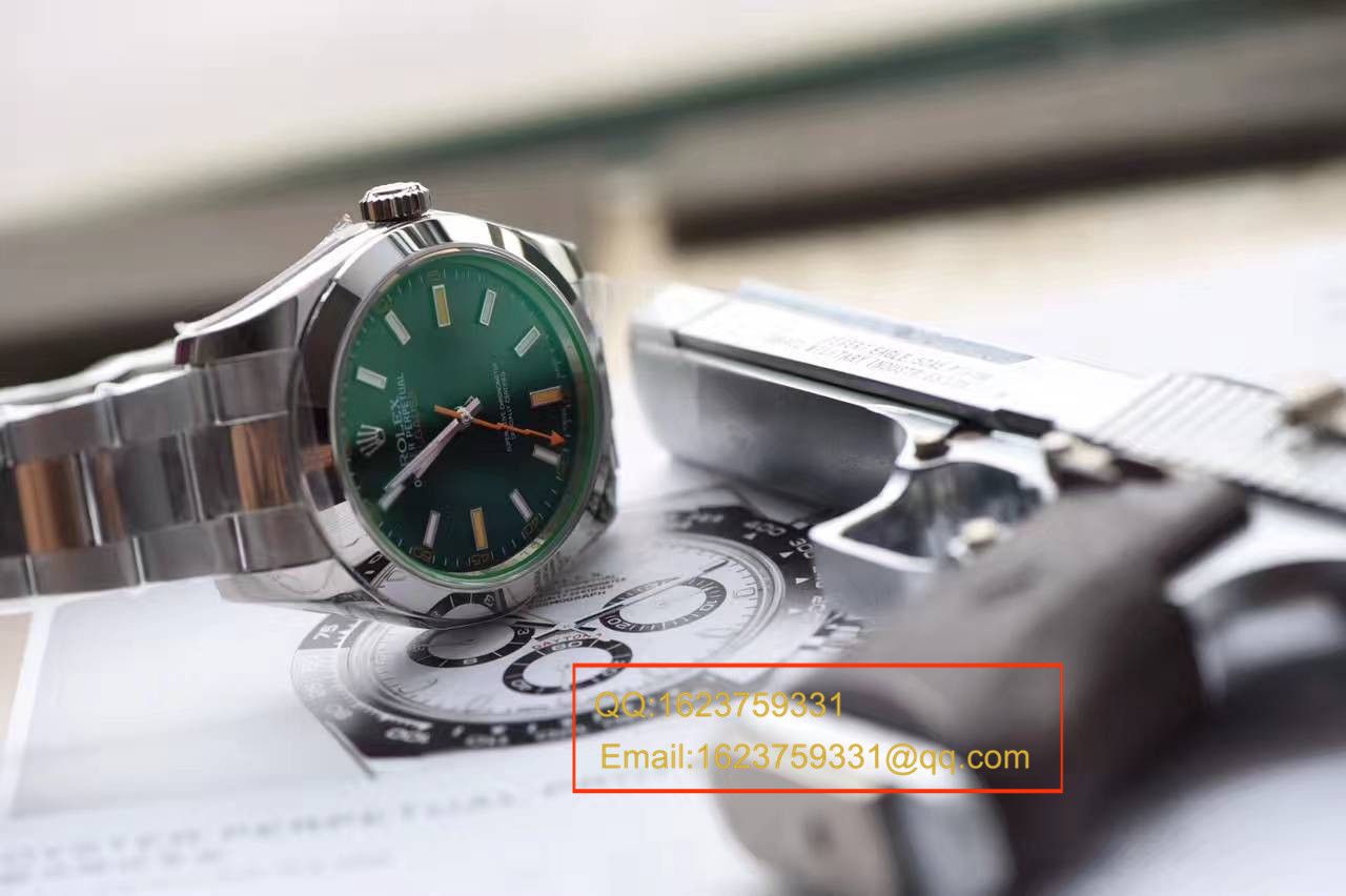   N厂高劳力士闪电闪电绿玻璃MILGAUSS 116400 最高版本 / RBA186