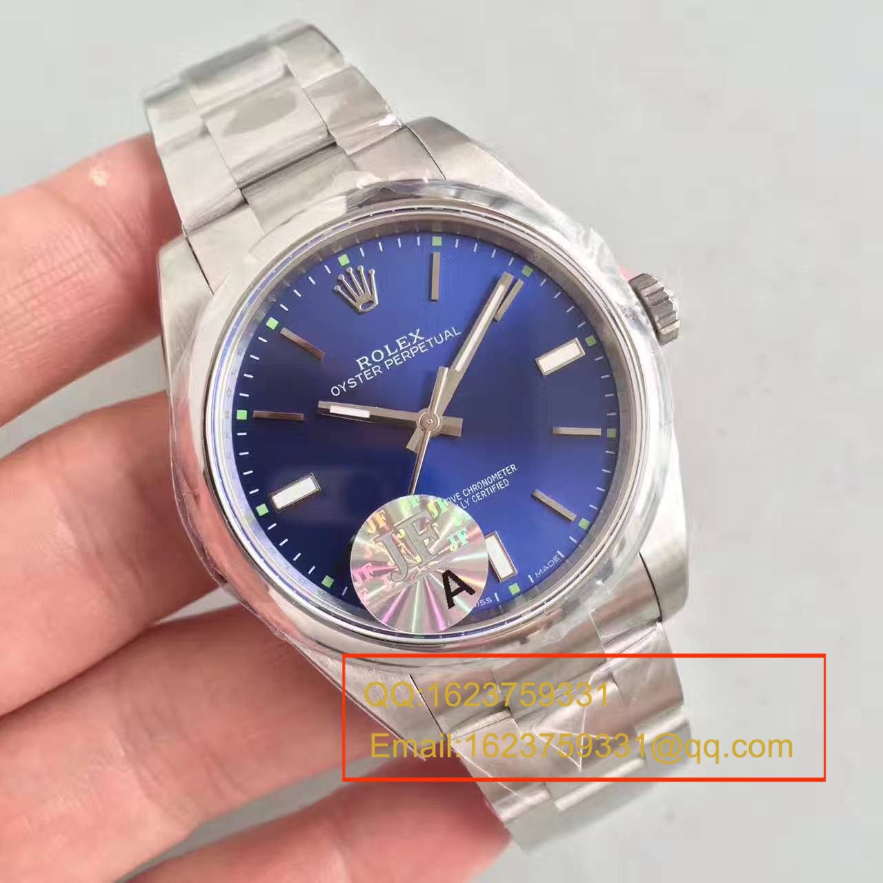   JF厂劳力士蚝式恒动系列114300蓝盘腕表 / R150