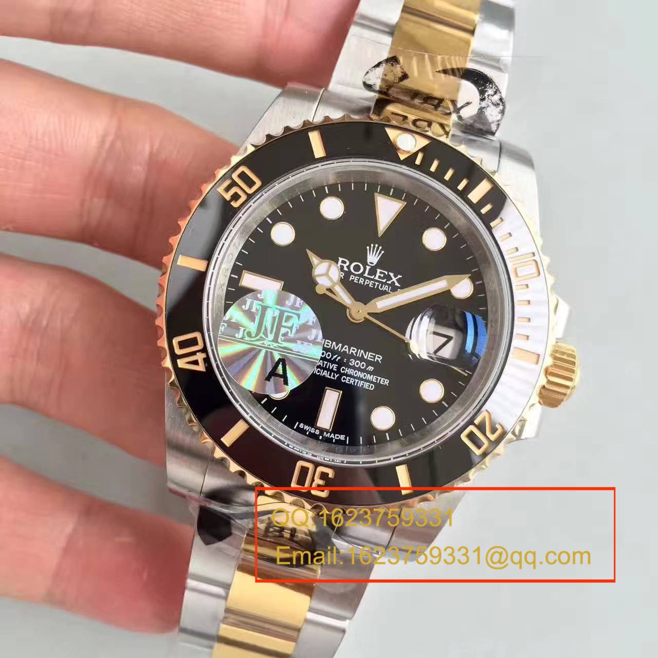   JF厂劳力士潜航者型系列116613-LN-97203间金水鬼腕表 / RBG029