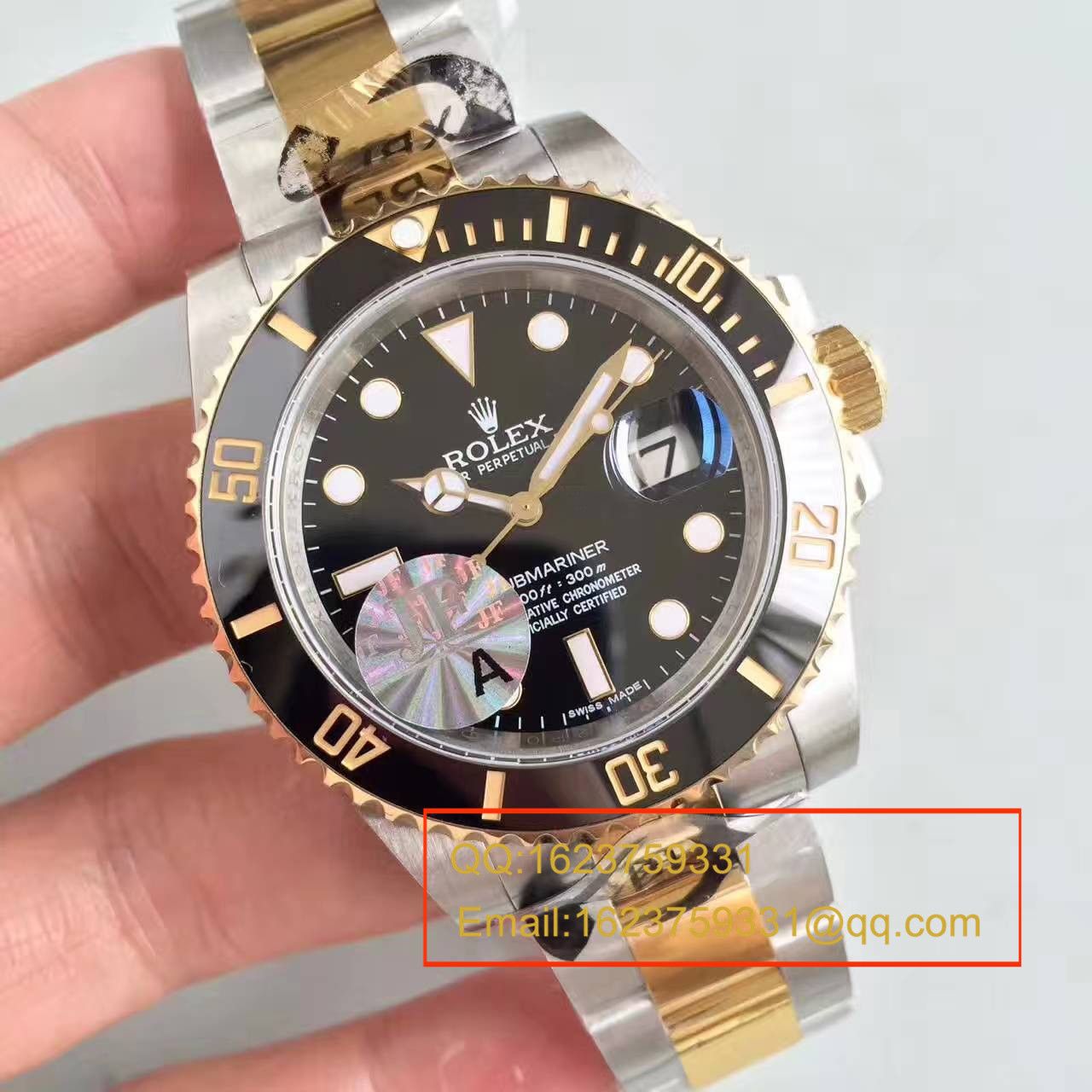   JF厂劳力士潜航者型系列116613-LN-97203间金水鬼腕表 / RBG029