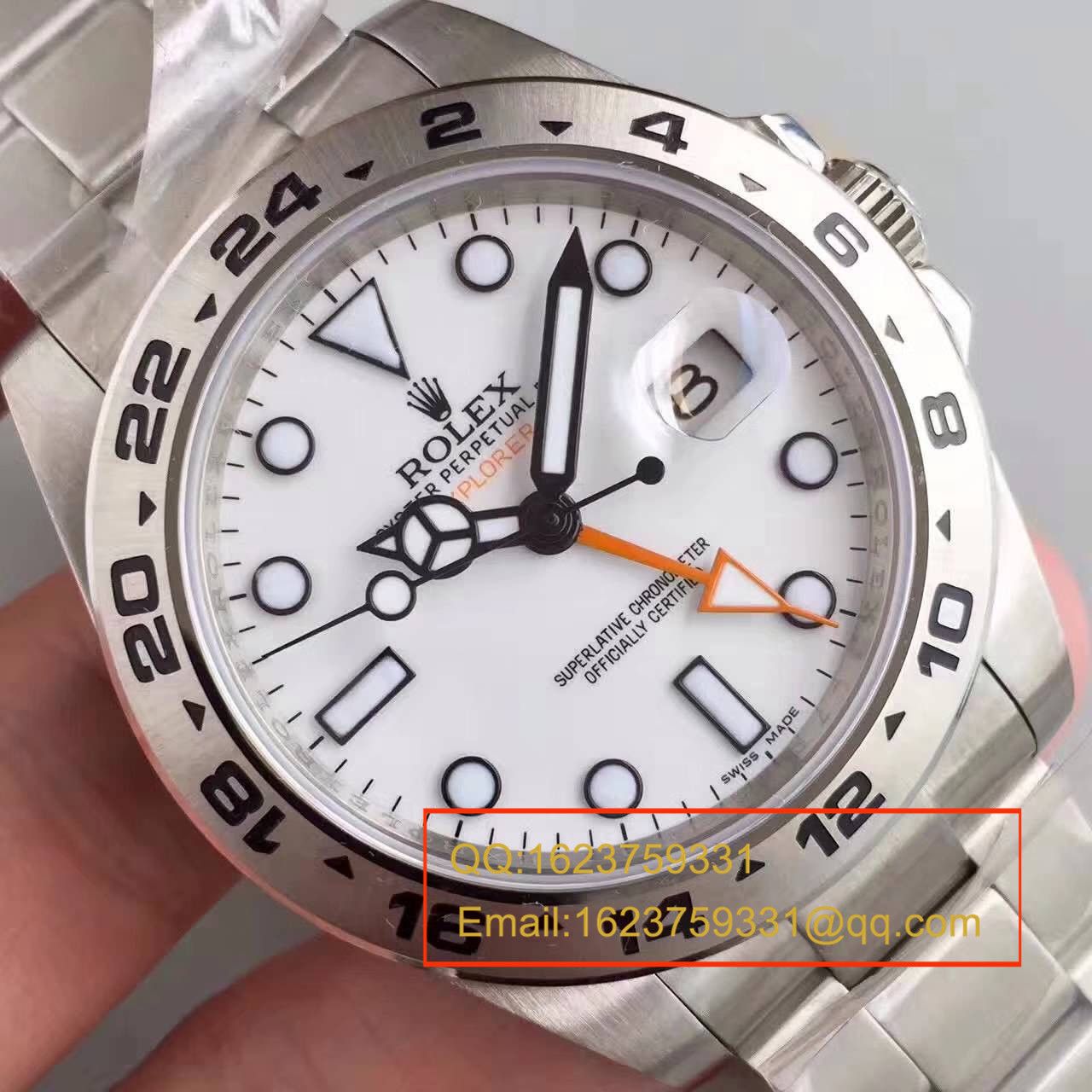   N厂V7版  劳力士探险家型二代EXP2系列216570-77210 白盘机械腕表 / RBG051