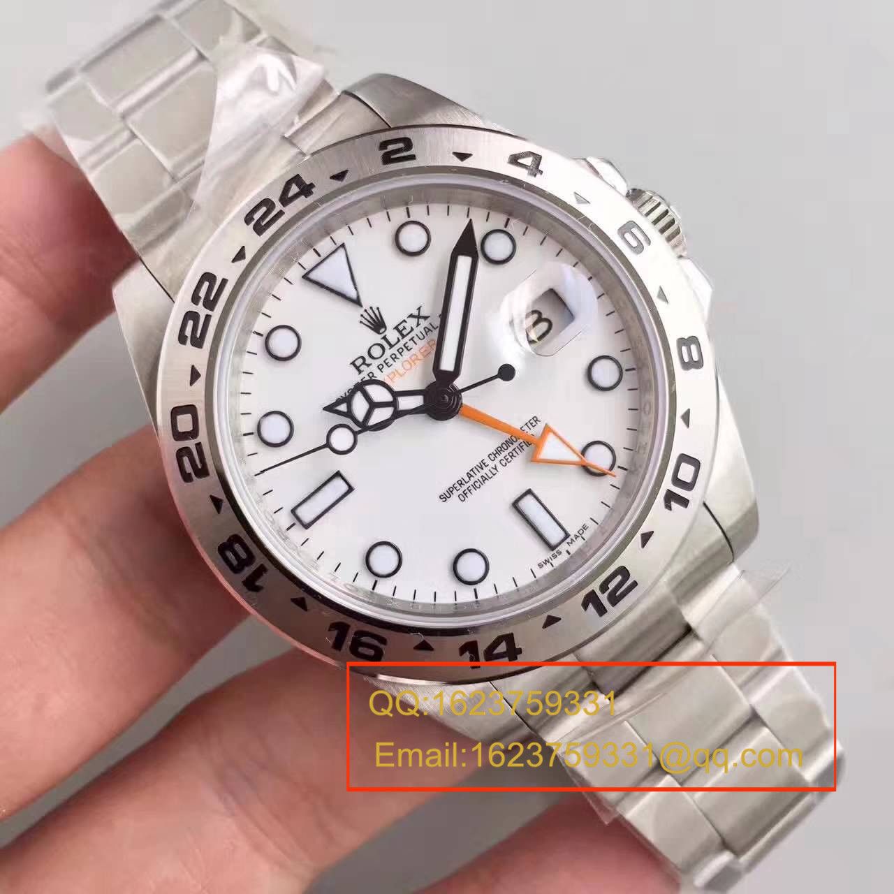   N厂V7版  劳力士探险家型二代EXP2系列216570-77210 白盘机械腕表 / RBG051