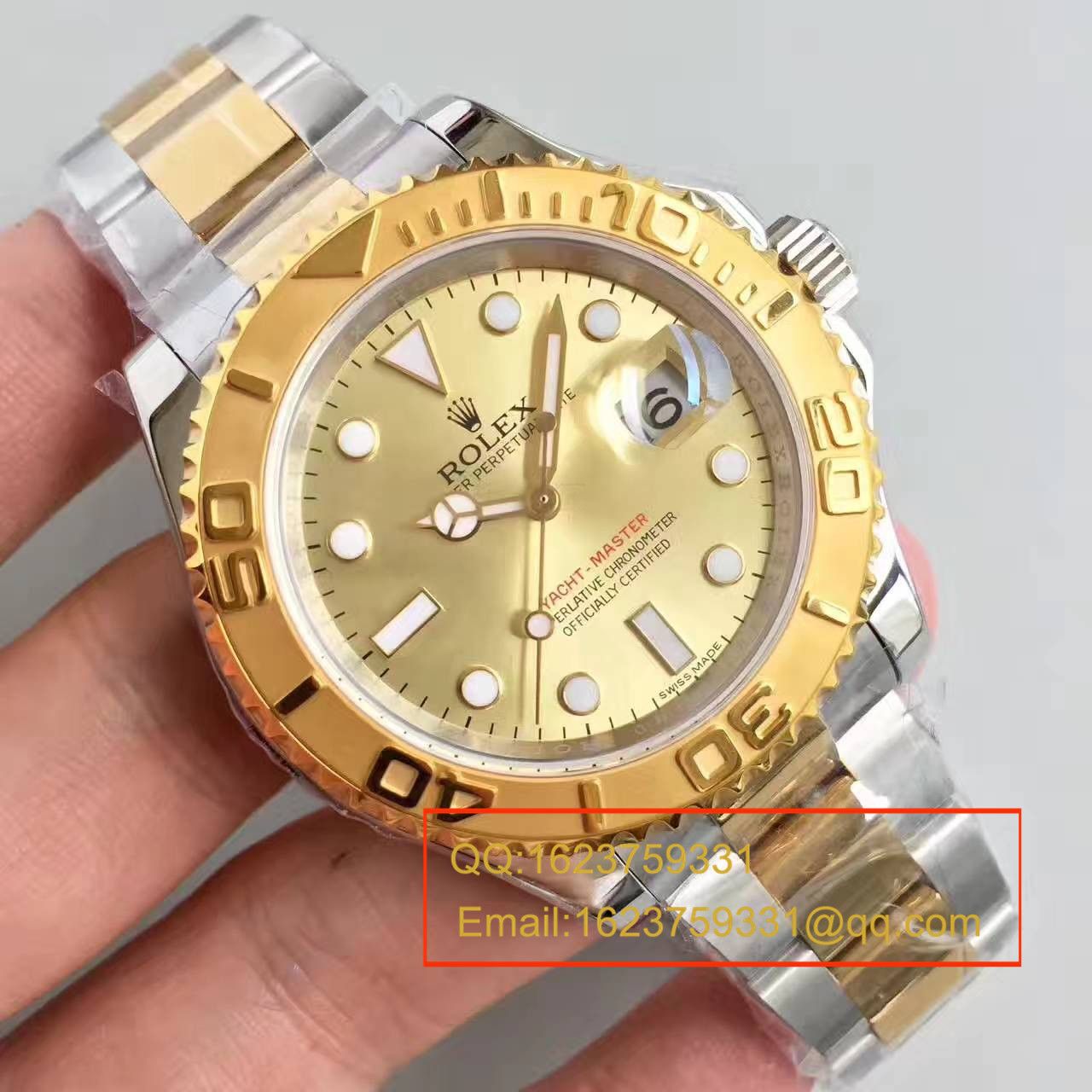   JF厂劳力士游艇名仕型系列168623-78753 香槟面表盘腕表 / RBc098