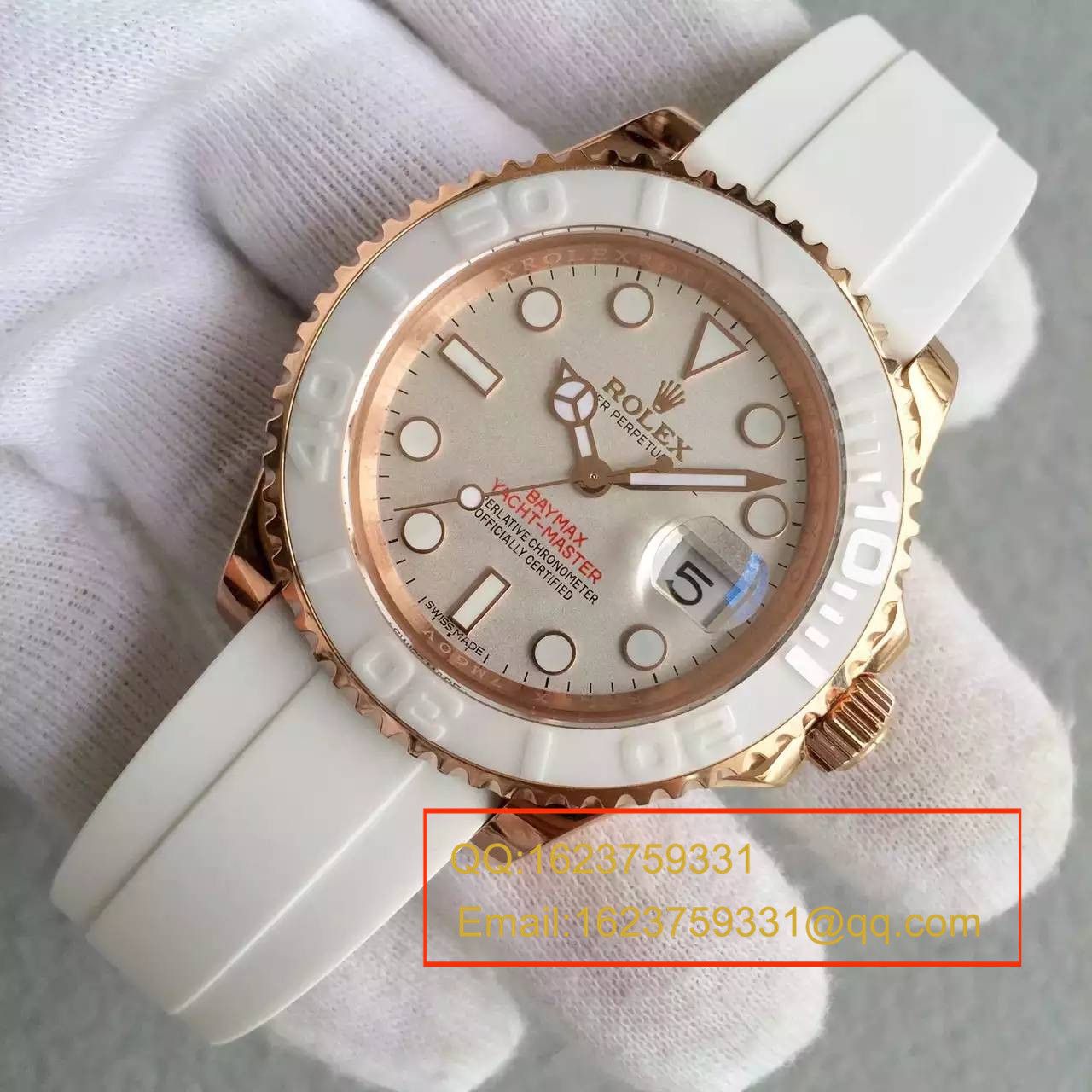   NOOB厂劳力士劳力士游艇名仕型系列116655-Oysterflex bracelet白盘腕表 / R024