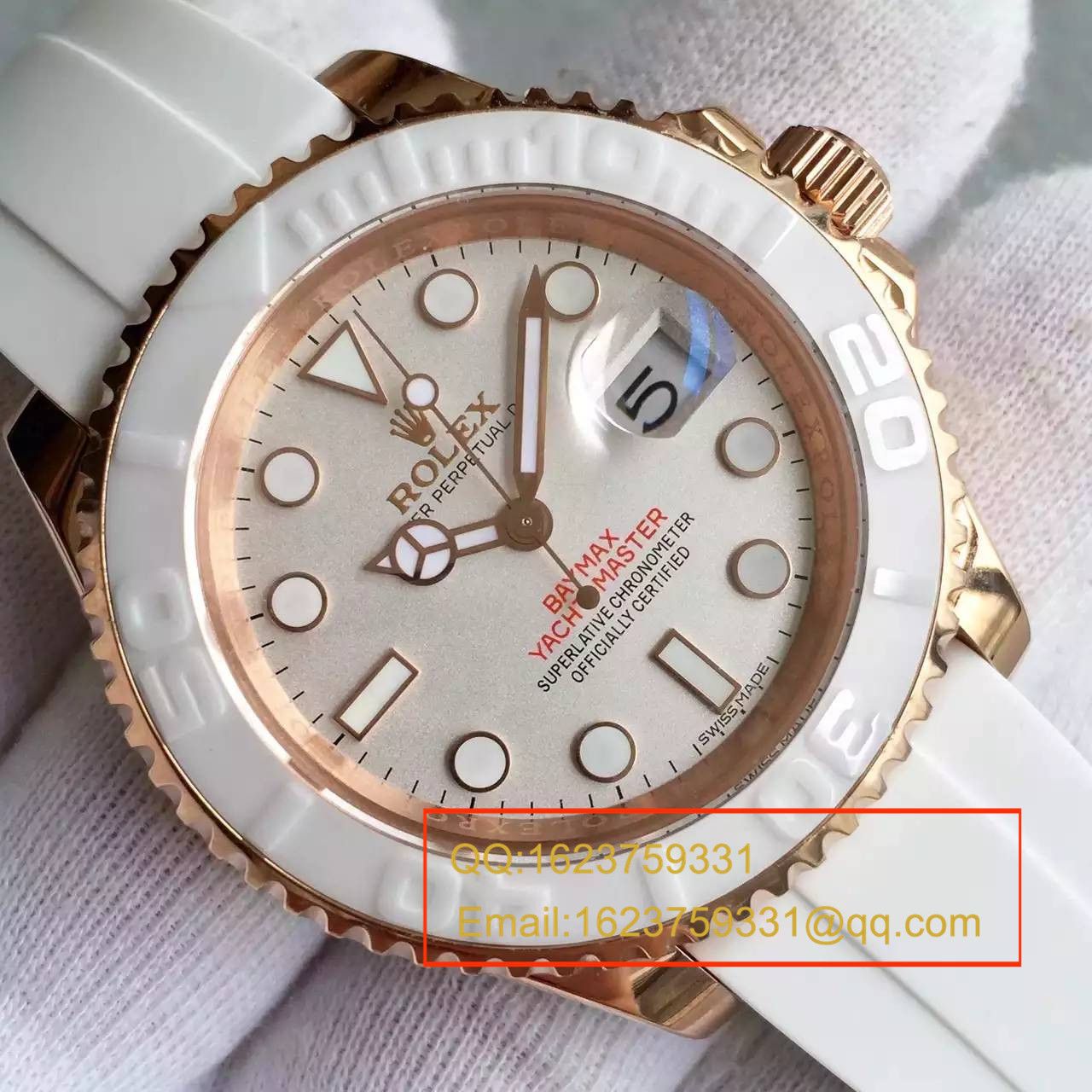   NOOB厂劳力士劳力士游艇名仕型系列116655-Oysterflex bracelet白盘腕表 / R024