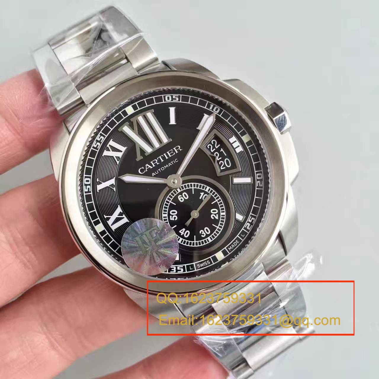   JF厂卡地亚 CALIBRE DE CARTIER 系列 W7100016 腕表 精钢表带 / KDY024