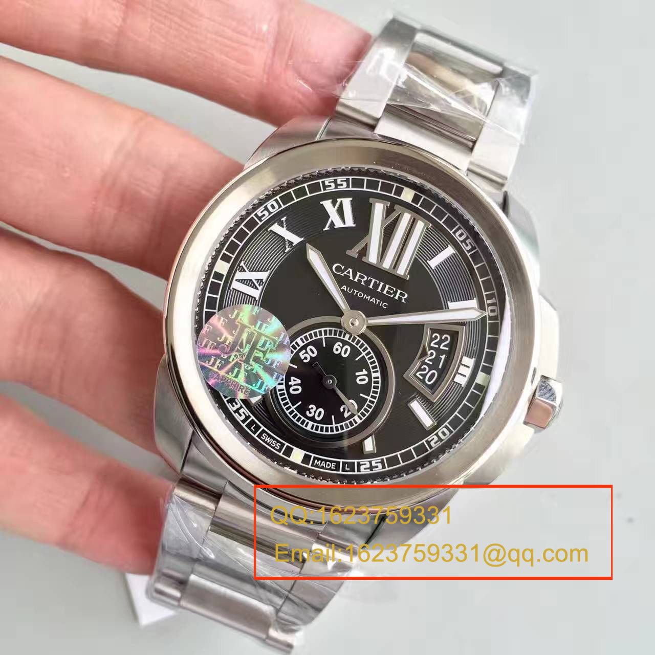   JF厂卡地亚 CALIBRE DE CARTIER 系列 W7100016 腕表 精钢表带 / KDY024