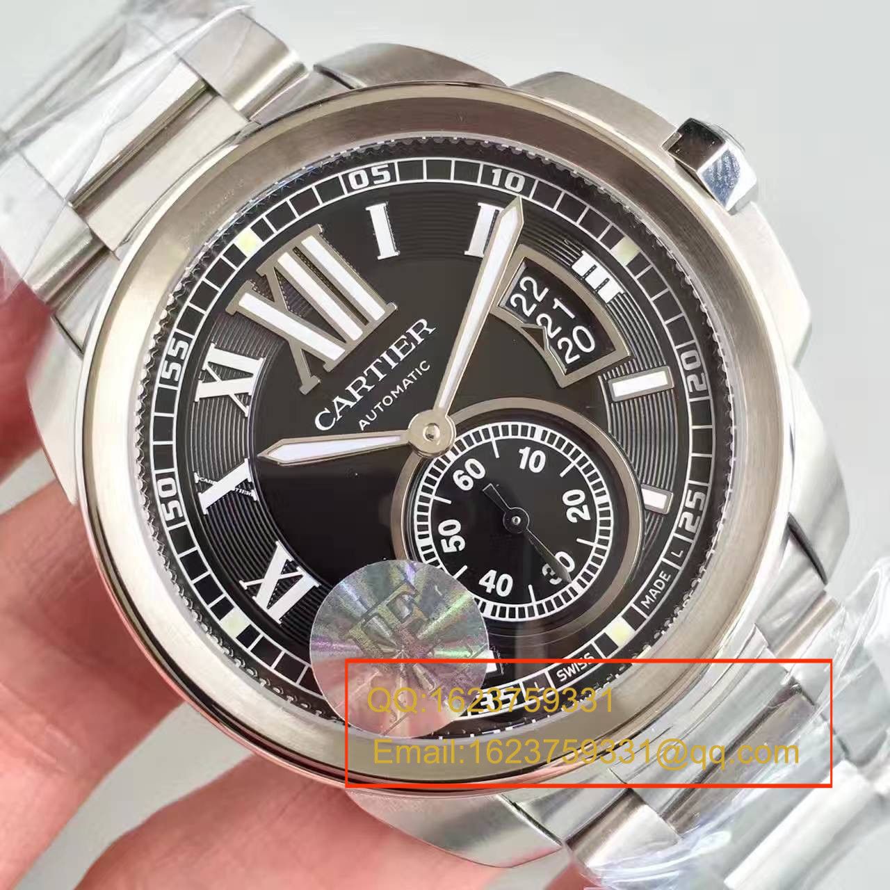   JF厂卡地亚 CALIBRE DE CARTIER 系列 W7100016 腕表 精钢表带 / KDY024