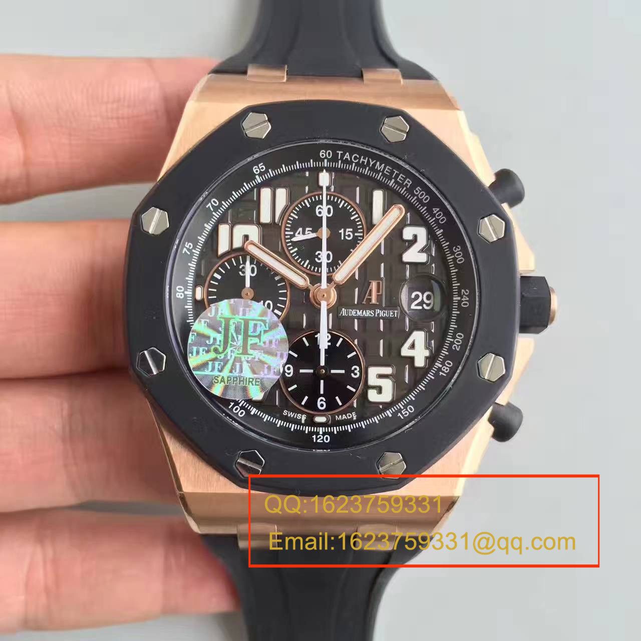   实拍图鉴赏  JF厂之爱彼皇家橡树离岸型系列25940OK.OO.D002CA.02男表 / JFAPCD25940OK