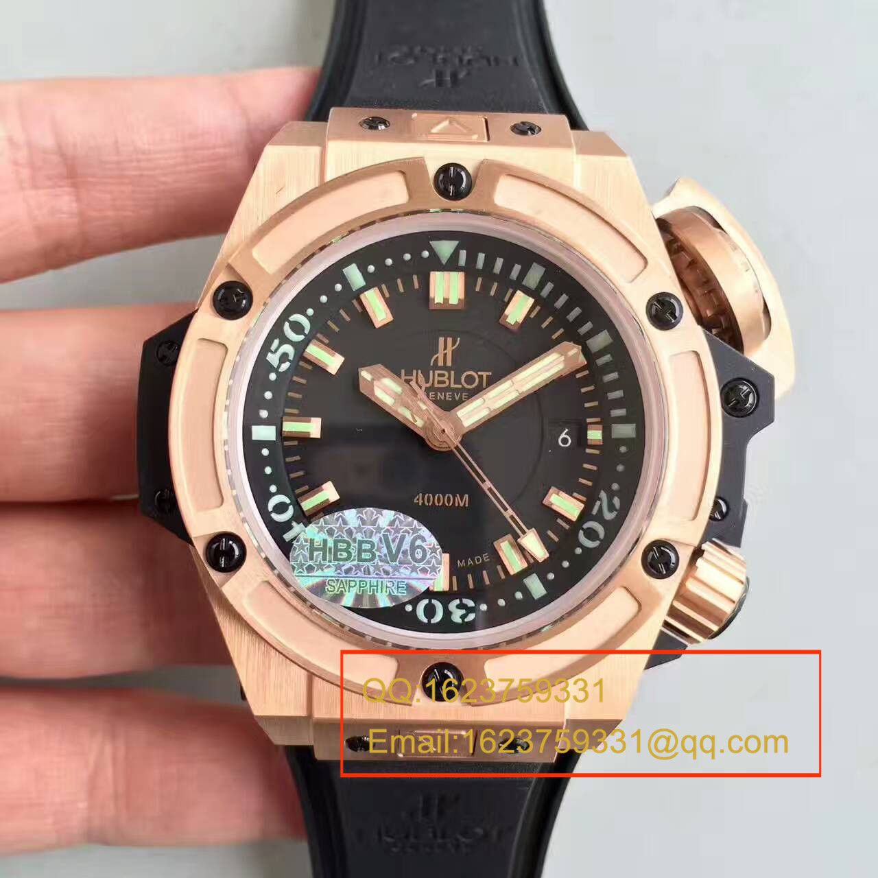   HBBV6厂宇舶王者至尊系列4000M潜水王超级大怪兽731.OX.1170.RX腕表 / YP001