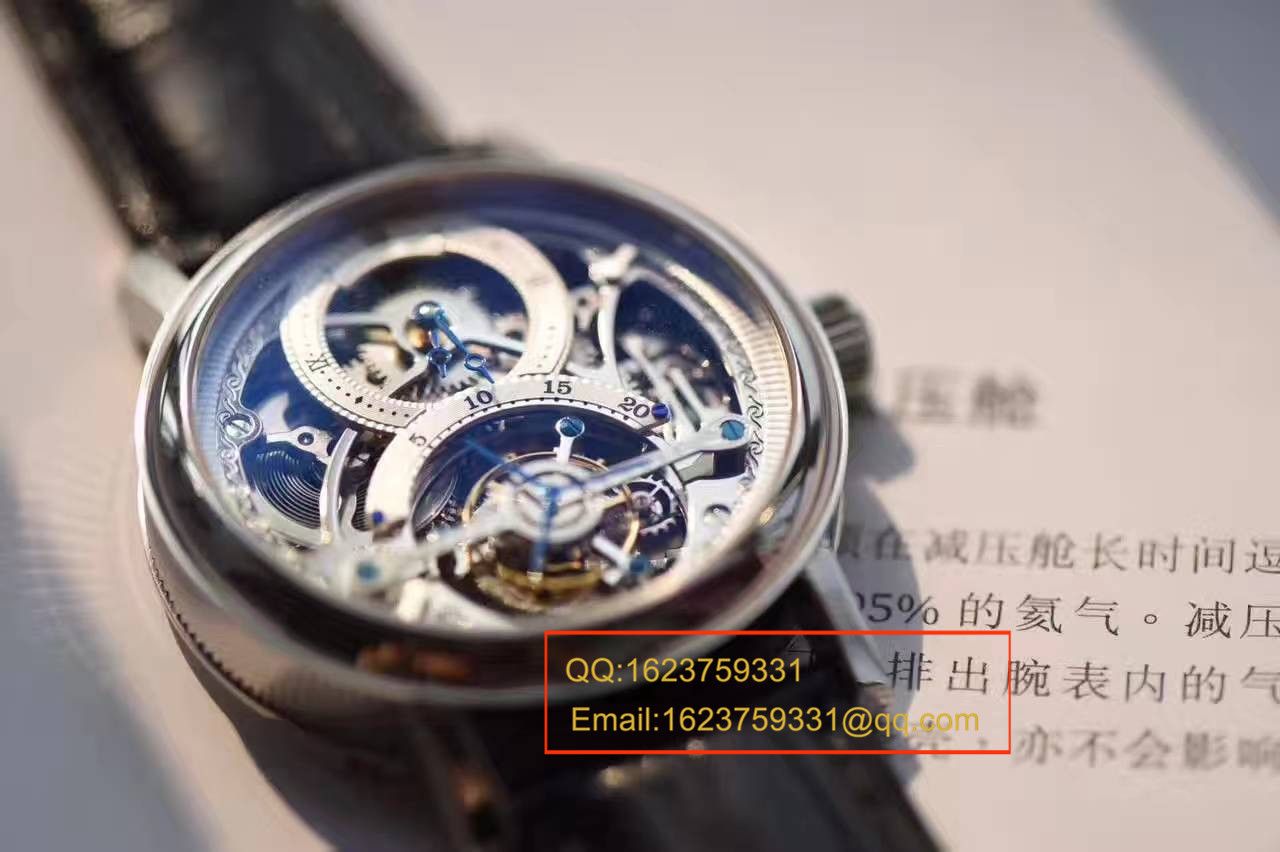   BM厂 宝玑经典复杂系列3355PT/00/986缕空雕花手动真陀飞轮腕表    / BZDF023
