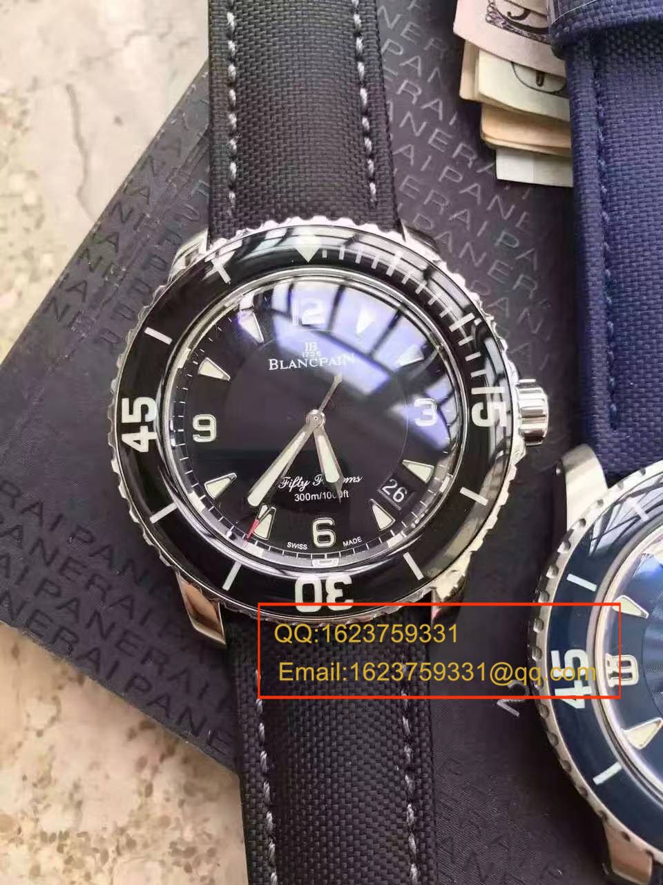 N厂出品   宝珀blancpain 五十噚超薄机芯系列 5015D-1140-52B 自动机械男表 / BP006   N厂出品   宝珀blancpain 五十噚超薄机芯系列 5015D-1140-52B 自动机械男表 / BP006