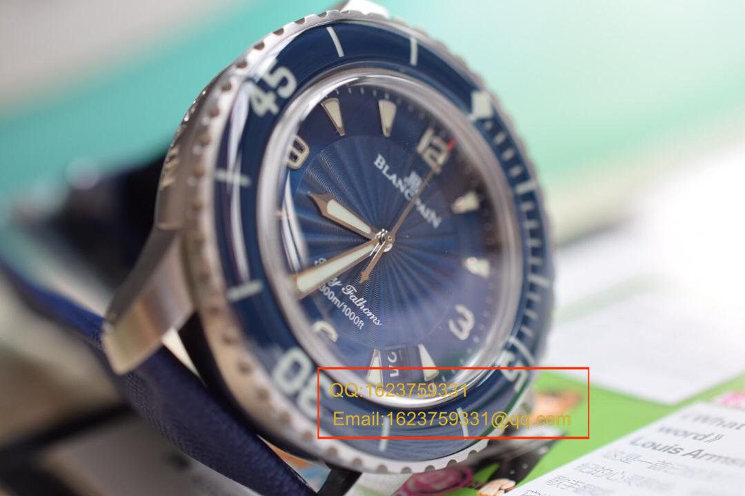 N厂出品   宝珀blancpain 五十噚超薄机芯系列 5015D-1140-52B 自动机械男表 / BP006   N厂出品   宝珀blancpain 五十噚超薄机芯系列 5015D-1140-52B 自动机械男表 / BP006
