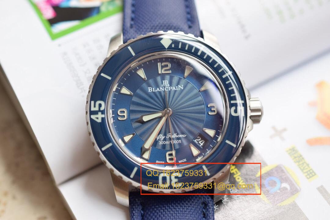 N厂出品   宝珀blancpain 五十噚超薄机芯系列 5015D-1140-52B 自动机械男表 / BP006   N厂出品   宝珀blancpain 五十噚超薄机芯系列 5015D-1140-52B 自动机械男表 / BP006