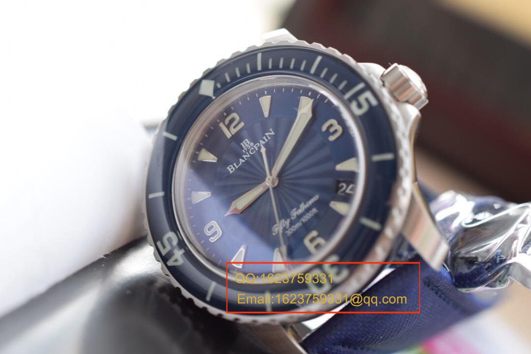 N厂出品   宝珀blancpain 五十噚超薄机芯系列 5015D-1140-52B 自动机械男表 / BP006   N厂出品   宝珀blancpain 五十噚超薄机芯系列 5015D-1140-52B 自动机械男表 / BP006