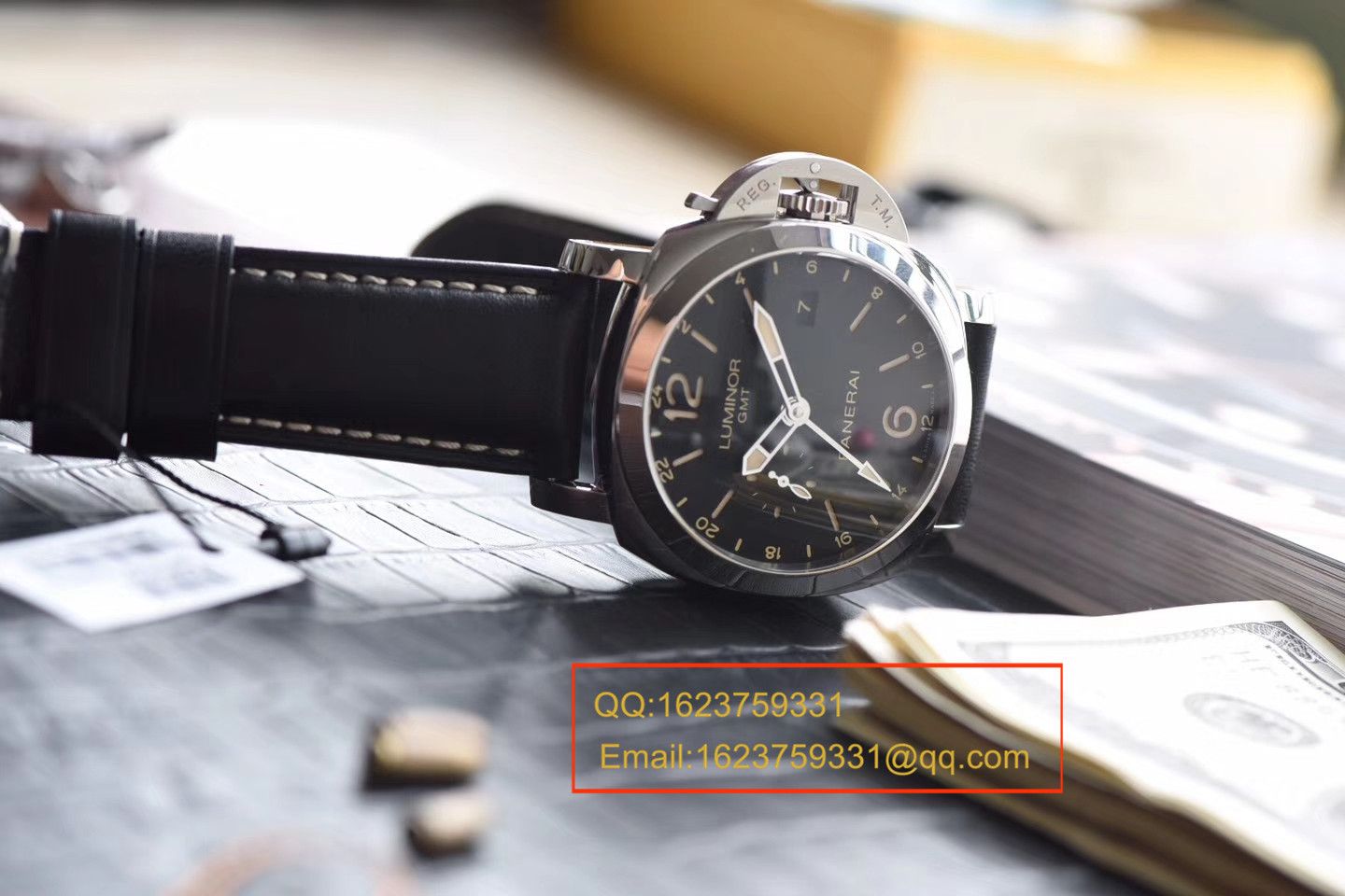  VS  沛纳海LUMINOR 1950系列PAM00531 GMT 两地时区腕表 / PA056