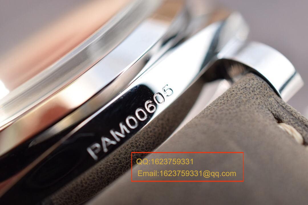  实拍图鉴赏  SF厂高之沛纳海灰面PAM00605男表 / PAMAH00605