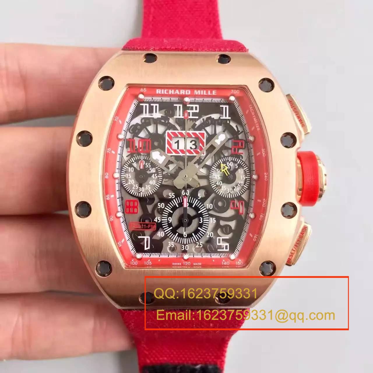   RM  理查德.米勒男士系列高RM 011 FLYBACK CHRONOGRAPH腕表 / RM 011 FLYBACK