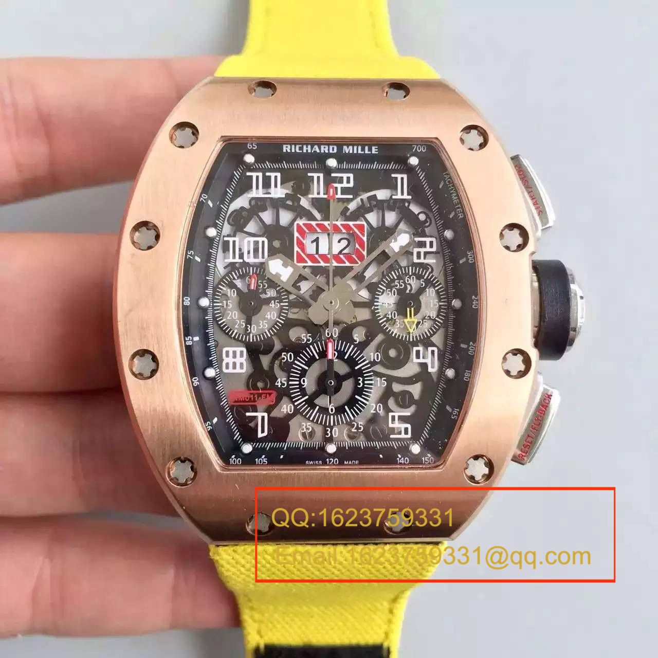   RM  理查德.米勒男士系列高RM 011 FLYBACK CHRONOGRAPH腕表 / RM 011 FLYBACK