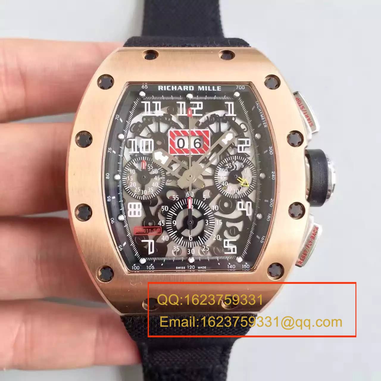   RM  理查德.米勒男士系列高RM 011 FLYBACK CHRONOGRAPH腕表 / RM 011 FLYBACK