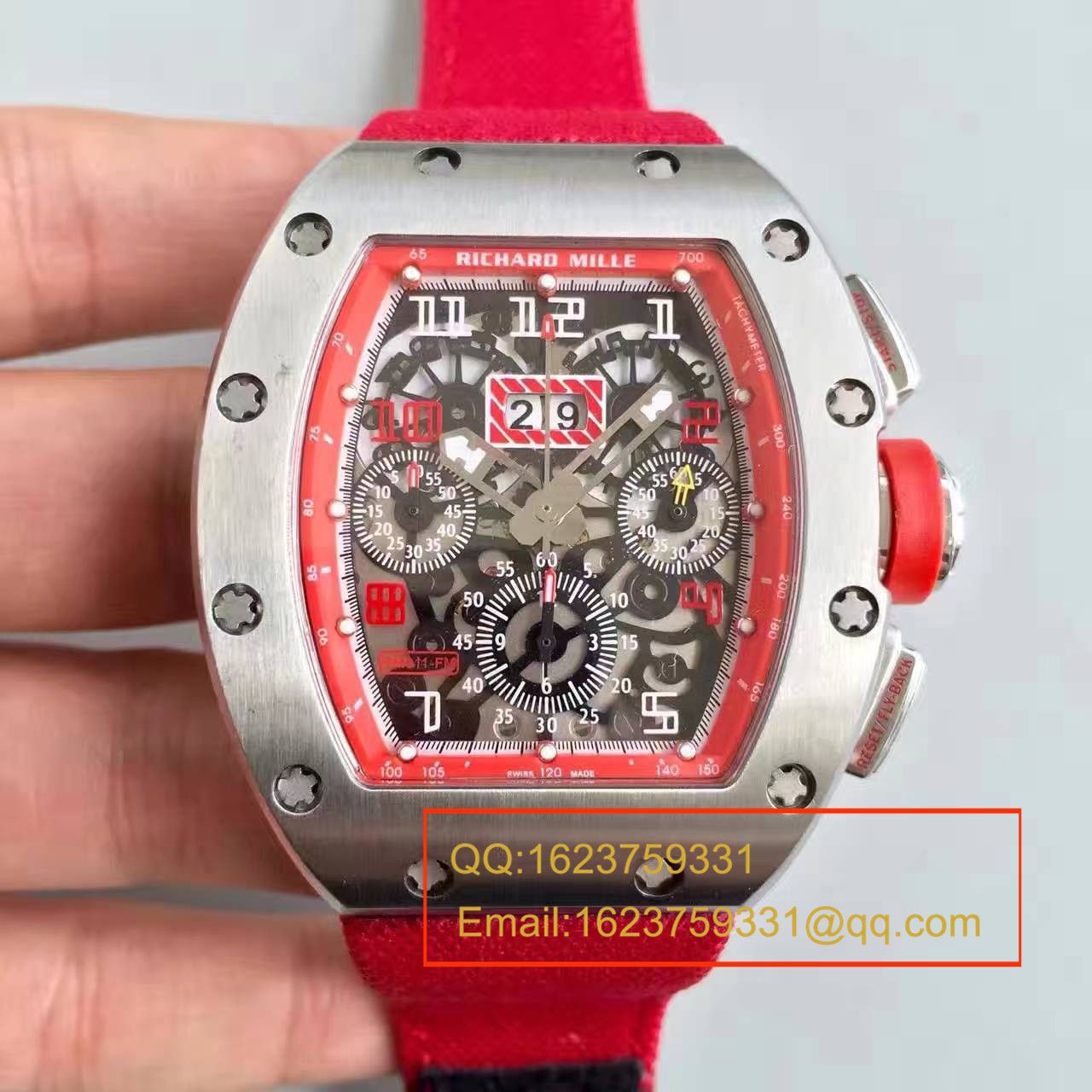   RM  理查德.米勒男士系列高RM 011 FLYBACK CHRONOGRAPH腕表 / RM 011 FLYBACK