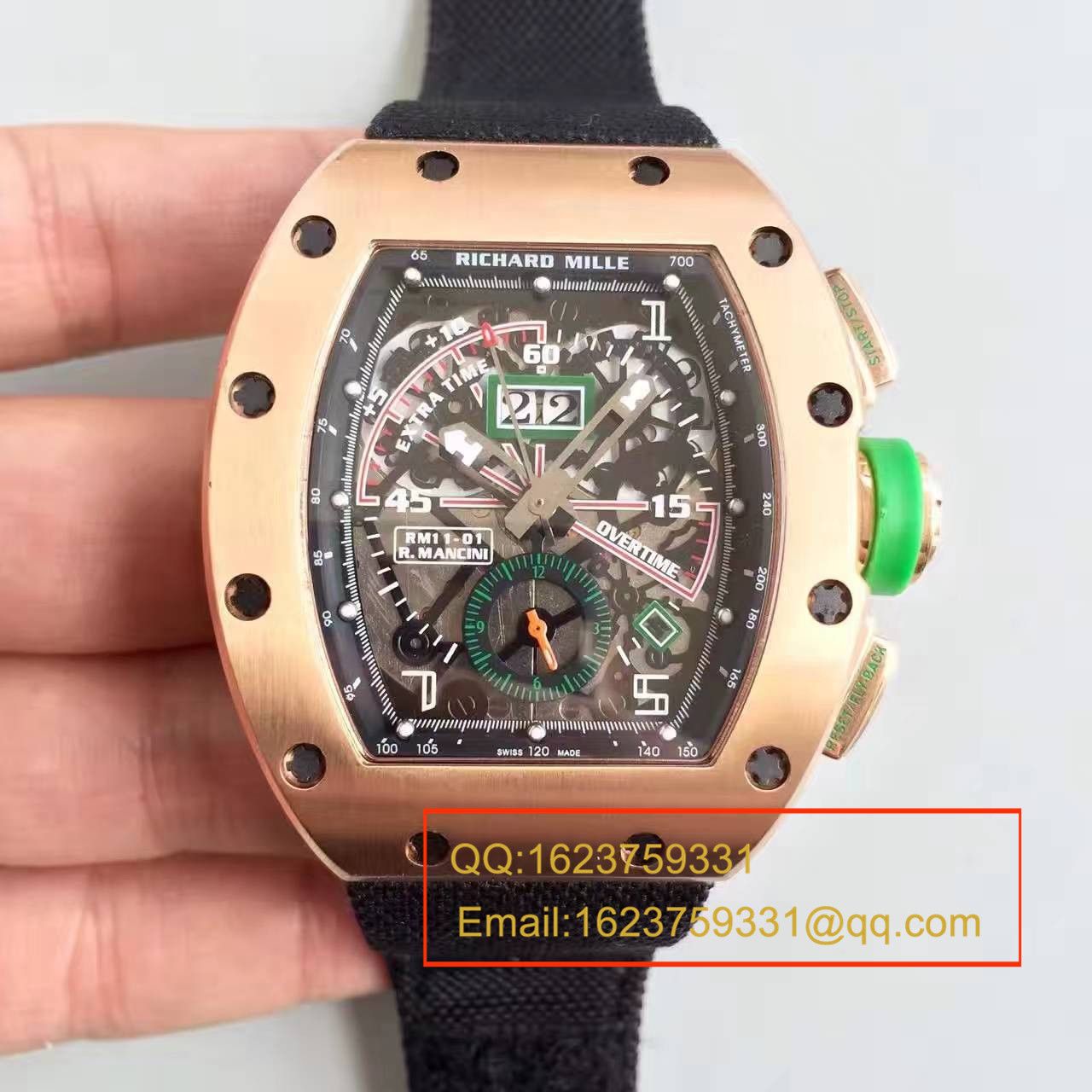   RM  理查德.米勒男士系列高RM 011 FLYBACK CHRONOGRAPH腕表 / RM 011 FLYBACK