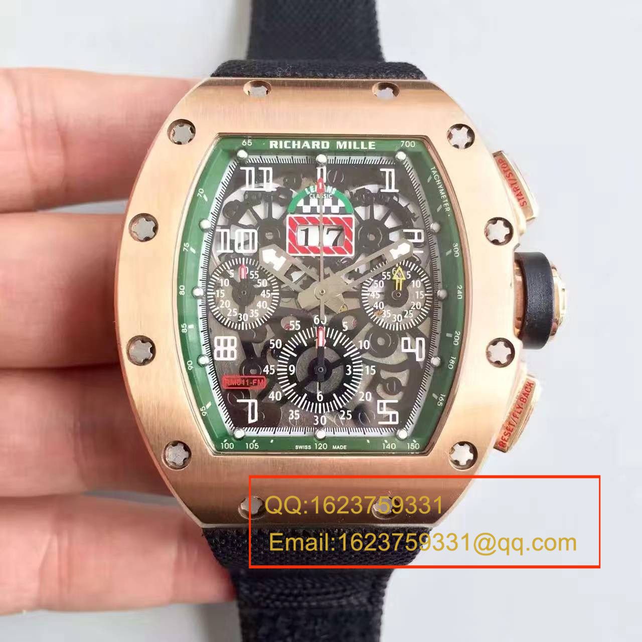   RM  理查德.米勒男士系列高RM 011 FLYBACK CHRONOGRAPH腕表 / RM 011 FLYBACK
