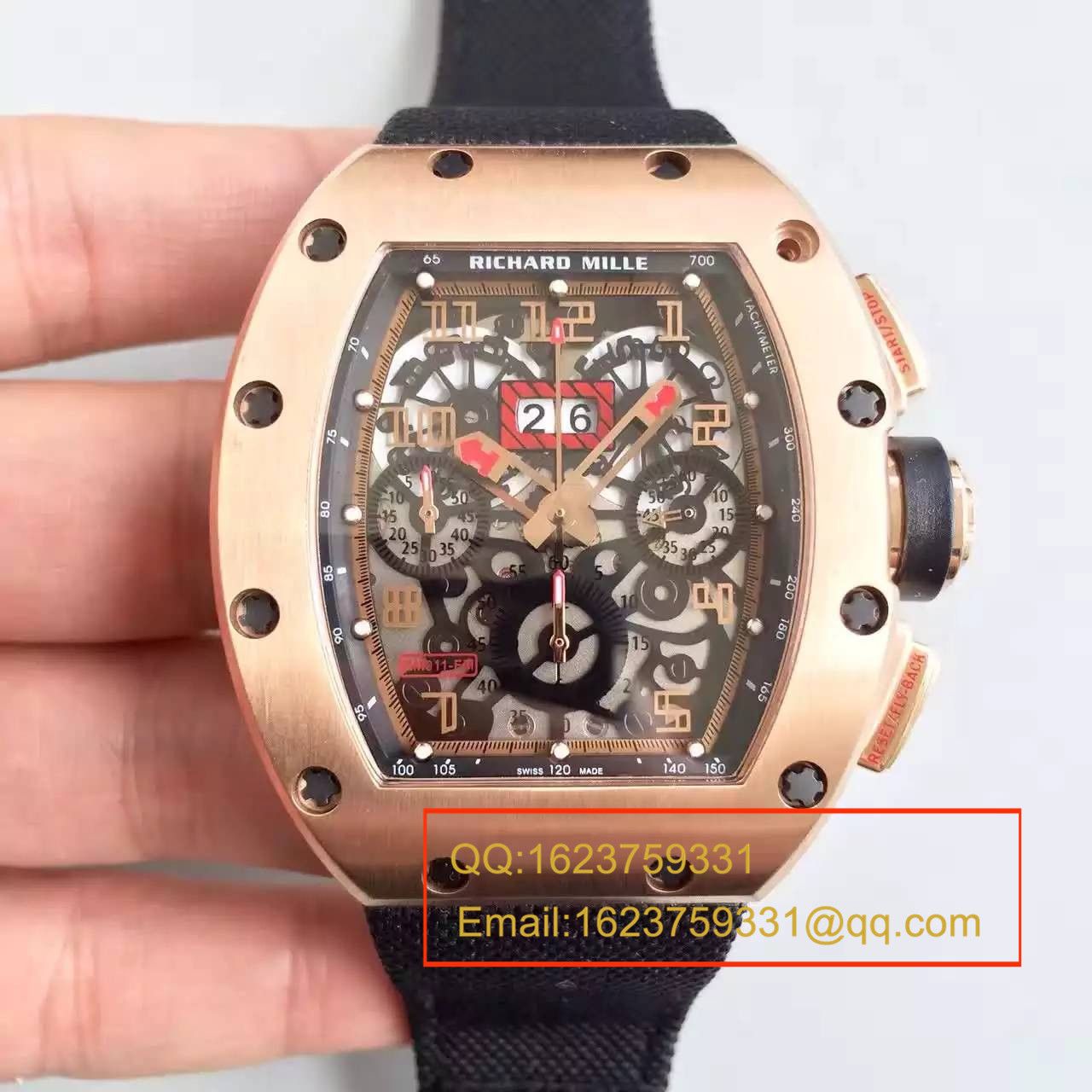   RM  理查德.米勒男士系列高RM 011 FLYBACK CHRONOGRAPH腕表 / RM 011 FLYBACK